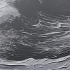 Framed Ocean Wall Art Texture Black Wave Painting Abstract Ocean Landscape Beach Art Wall Decor - Image 5