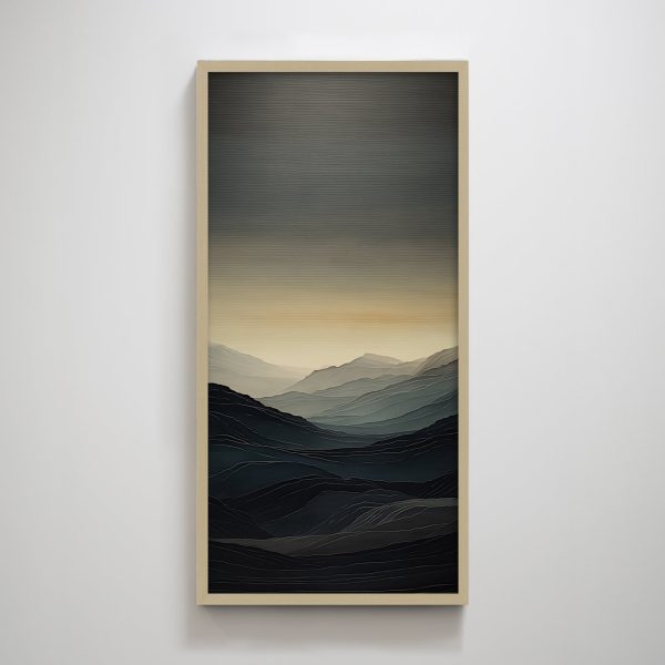 Sunset & Dawn Abstract Wabi Sabi Vertical Wall Art Print Wall Decoration Painting for Living Room - Image 7